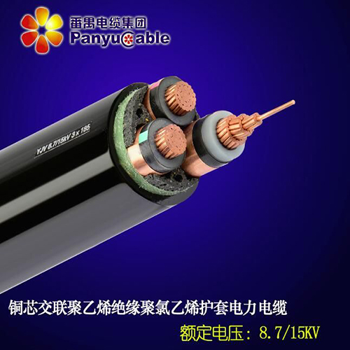 铜芯交联聚乙烯绝缘聚氯乙烯护套电力电缆